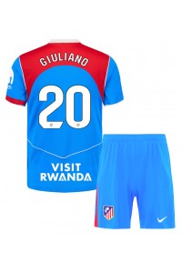 Atletico Madrid Giuliano Simeone #20 Babyklær Tredje Fotballdrakt til barn 2025-26 Korte ermer (+ Korte bukser)